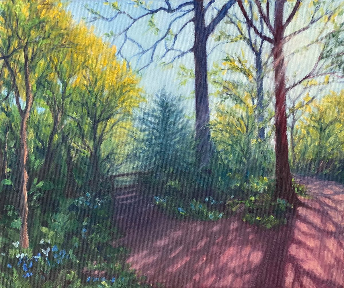 Impressionistic Landscape Oil Painting By Diana Sandetskaya, 13 X 11, Arrandene (Ii), Original Artwork