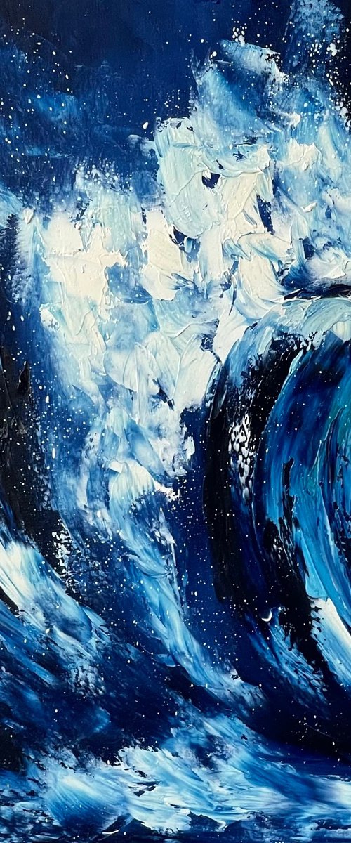Sea foam by Anastasiia Novitskaya