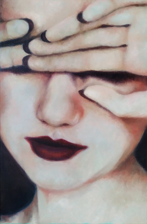 Portrait of woman "Hide"