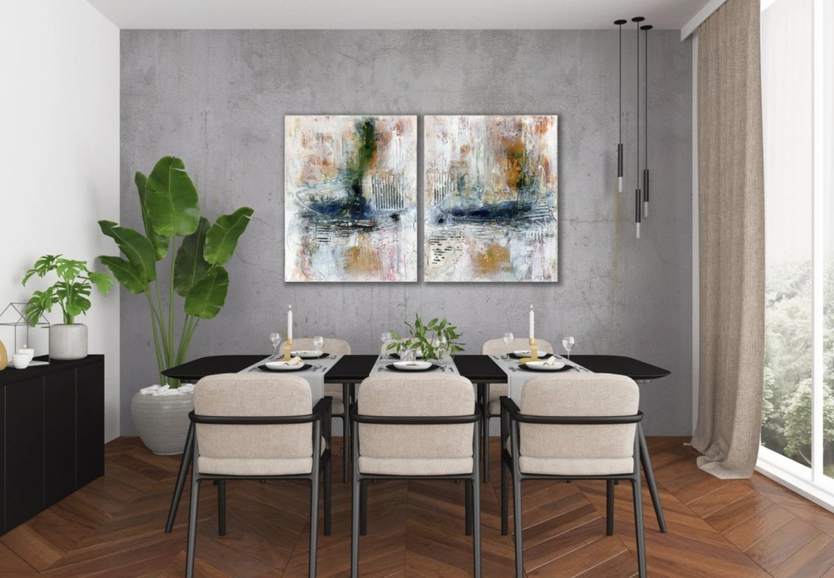 Expressive Painting , Wayfaring Songs By Kathy Morton Stanion, 32 X 20, Artwork For Sale On Artfinder