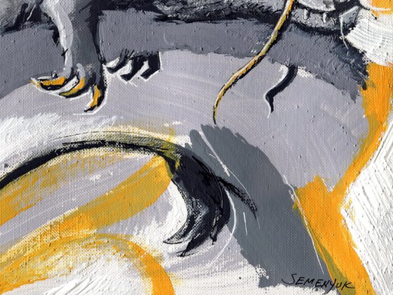 Sleeping Dragon on Deep-Yellow