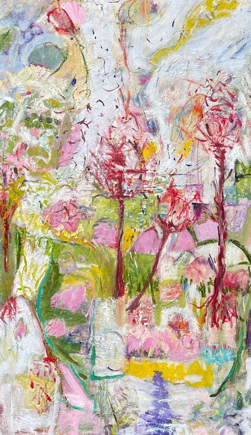 SUBURBAN MAGNOLIA TREE by Maureen Finck