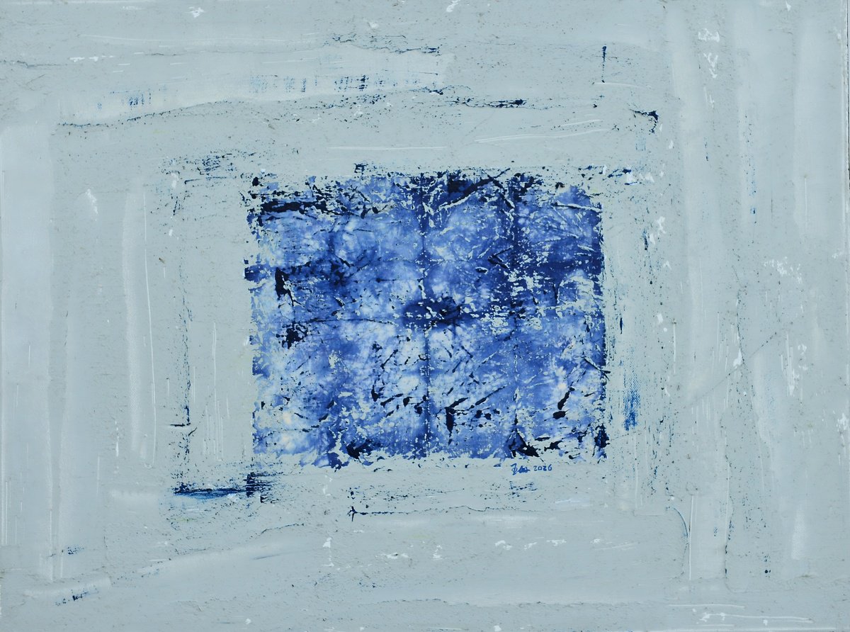 Indigo Resonance By Min Wang, 32 X 24, Artwork For Sale On Artfinder