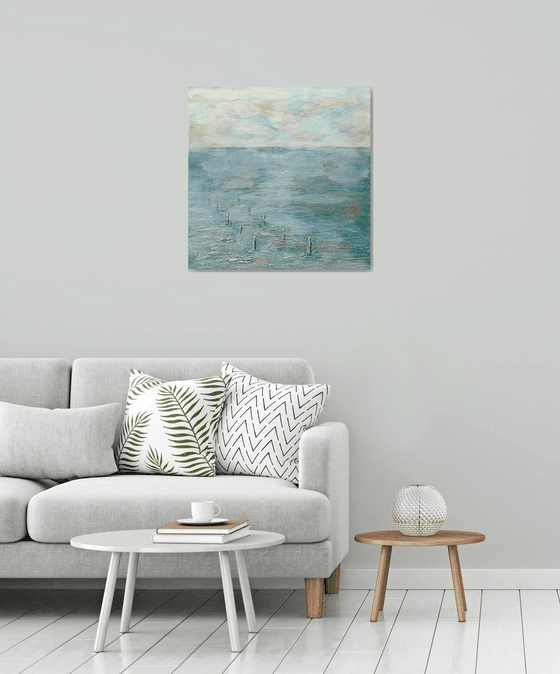 THE OYSTER PARK.70X70cm.3D canvas.