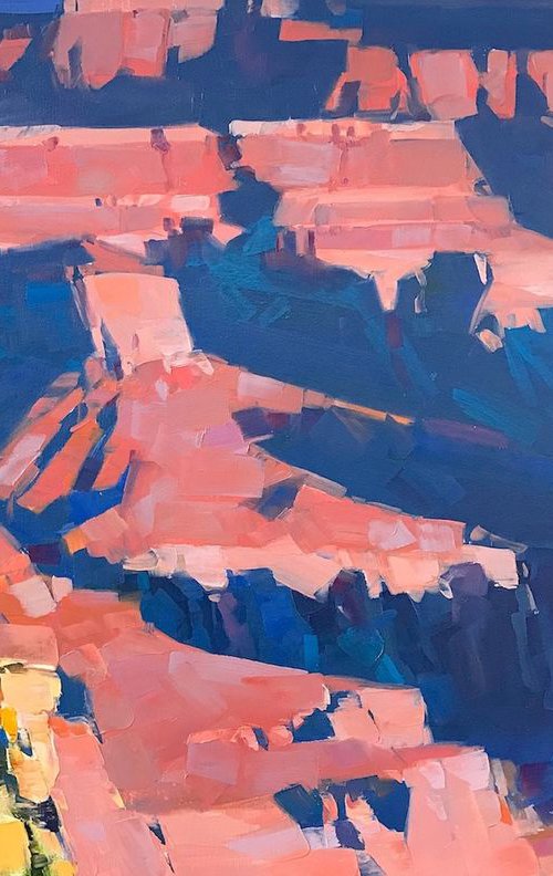 Grand Canyon, Handmade oil painting One of a kind Signed Large Size Painting by Vahe Yeremyan