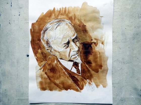 Portrait of Leonardo Sciascia