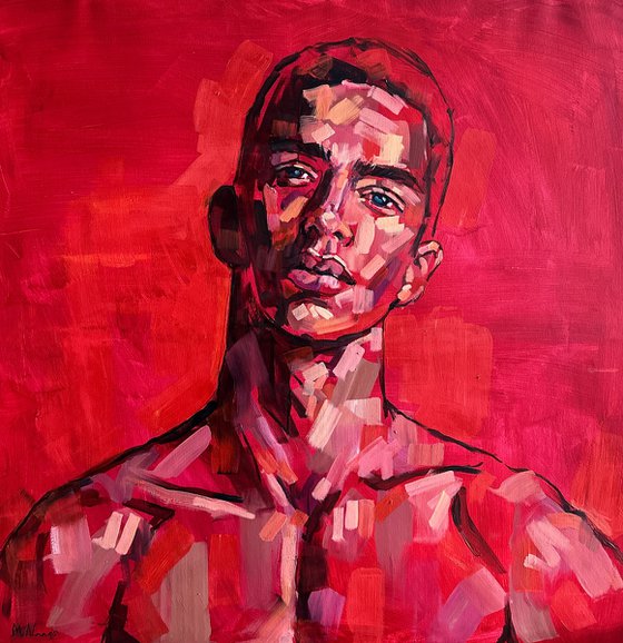 Male nude gay painting