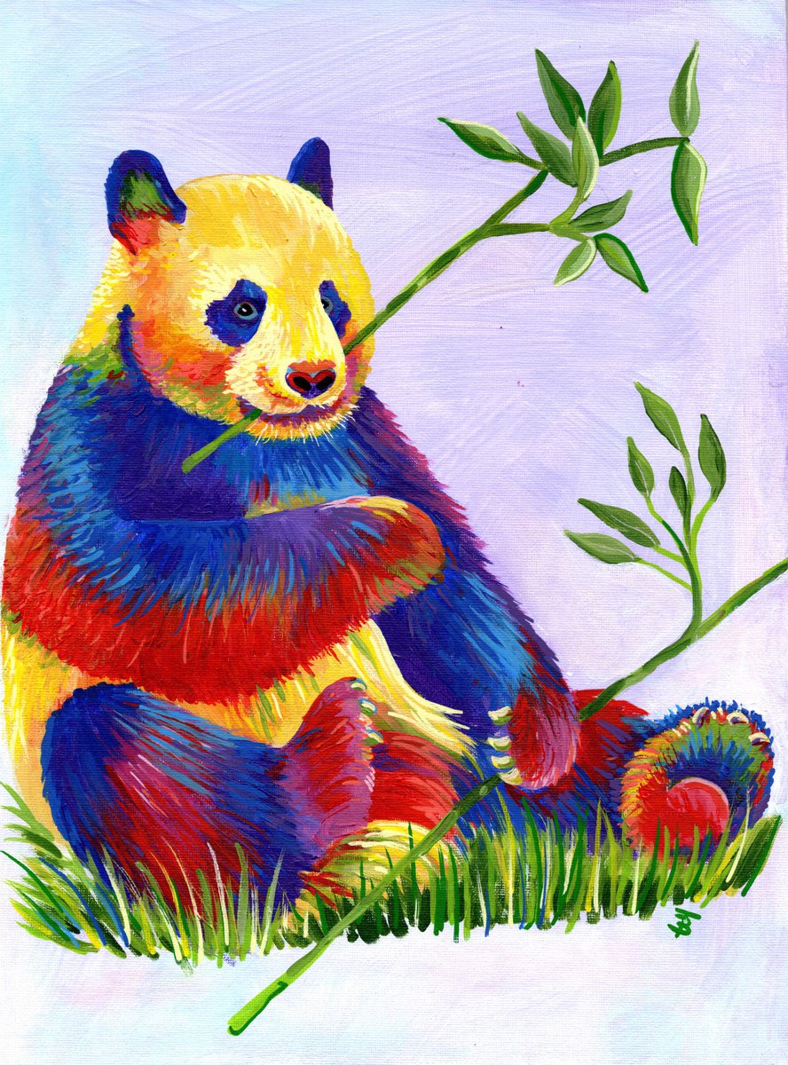Peter the Rainbow Panda by Tiffany Budd