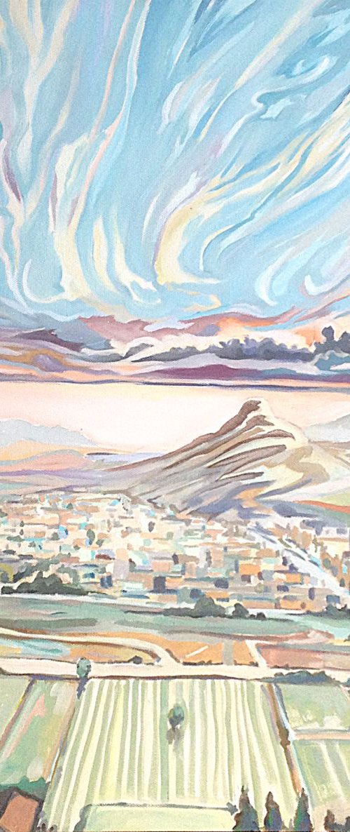 Andalusian desert town by Guy  Pickford