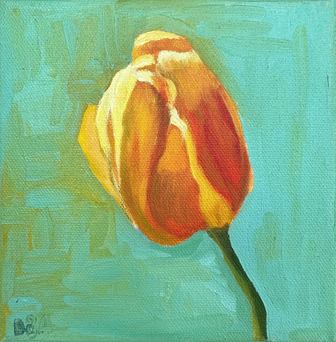 Orange tulip by Anna Bogushevskaya