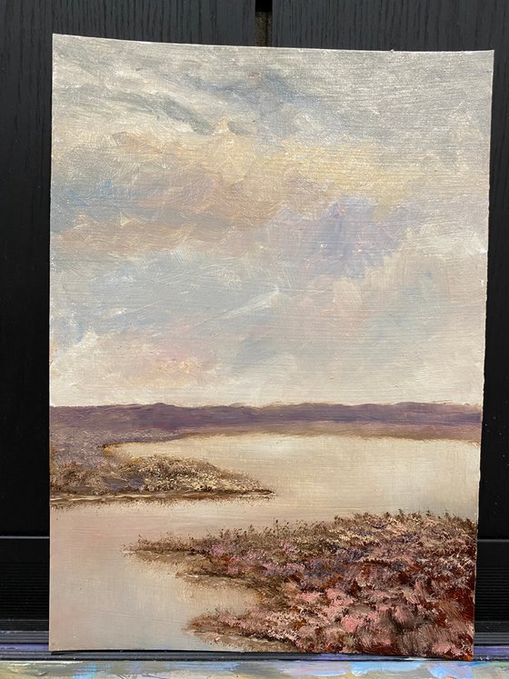 lake — modern landscape scenery painting