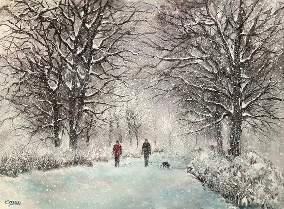 Winter woodland walk