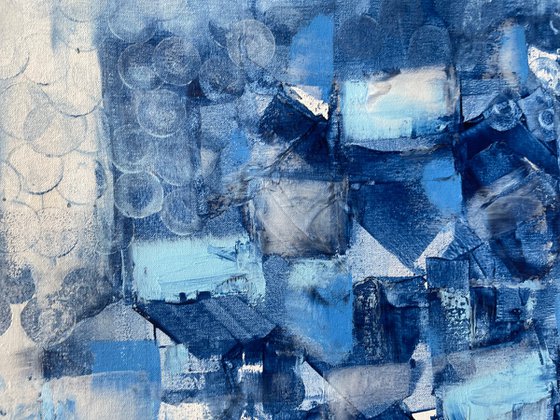 Abstraction in Blue and White