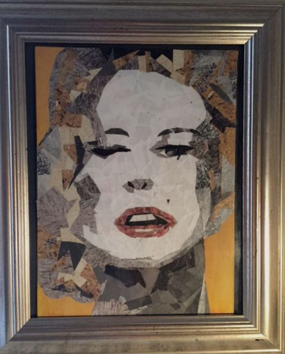 Marilyn Monroe - collage by Paul Simon Hughes