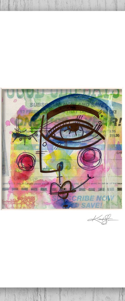 Funky Face Tootsie 4 - Abstract Art by Kathy Morton Stanion by Kathy Morton Stanion