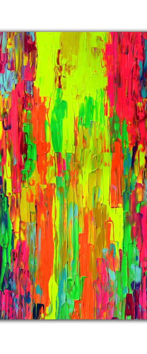 TOCCATA II 100x100x4cm - 3D High Gallery Quality, Heavy Textured, Relief Painting by Soos Tiberiu