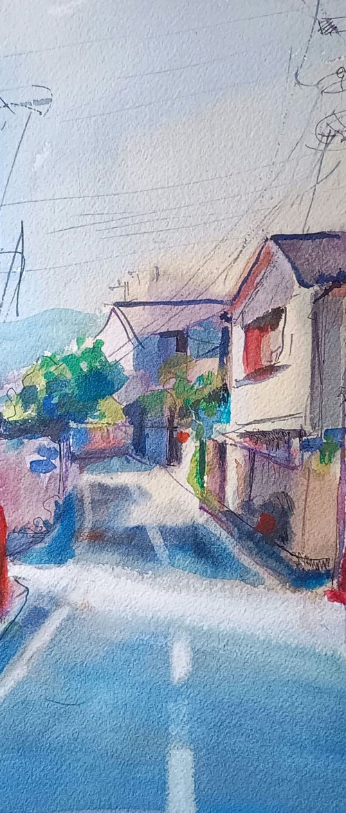 A rural street in Japan by Marina Del Pozo
