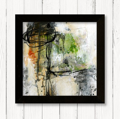Rituals In Abstract 9 - Framed Mixed Media Abstract Art by Kathy Morton Stanion by Kathy Morton Stanion