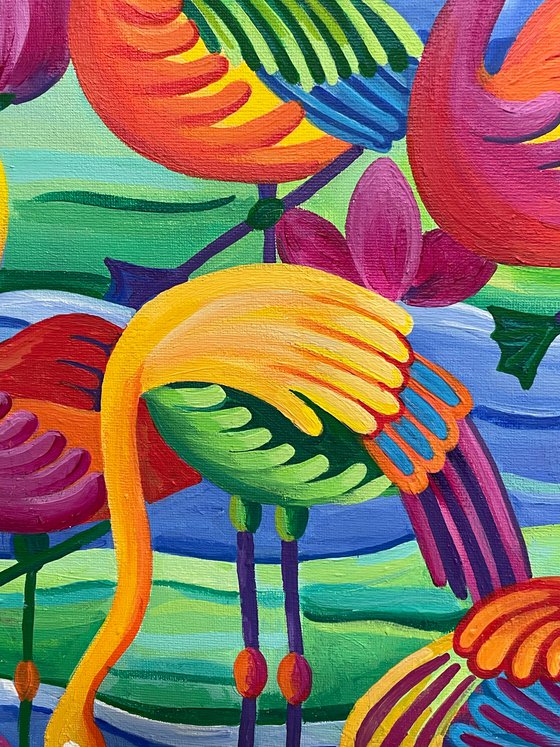 Fantasy Flamingoes