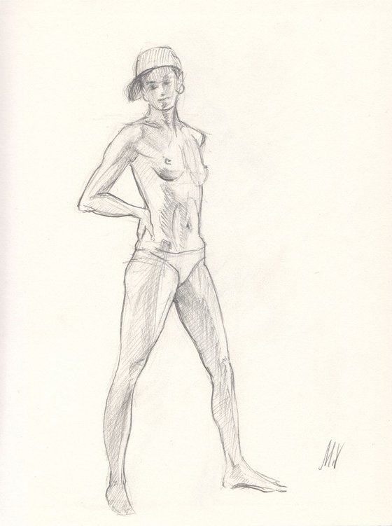Sketch of Human body. Woman.27