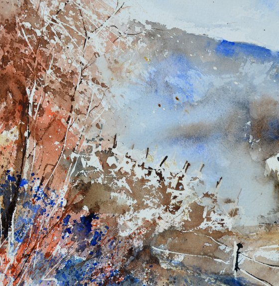 The hills remember-watercolor