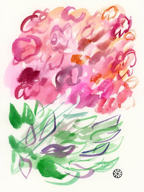 Pink Flowerbed by Anton Maliar
