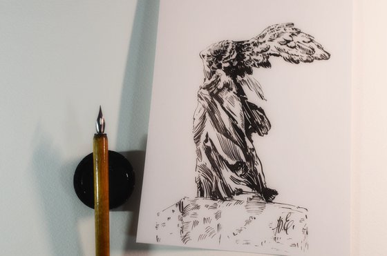 Sketch of Nike of Samothrace