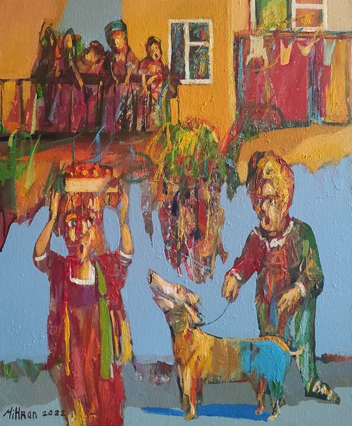 Mess(60x50cm, oil painting, ready to hang) by Mihran Manukyan