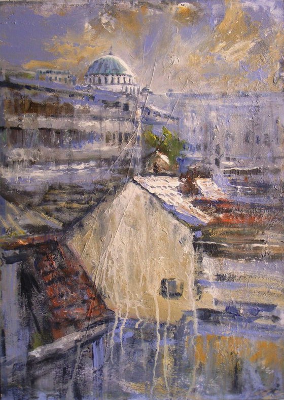 "View of the Temple of Saint Sava"