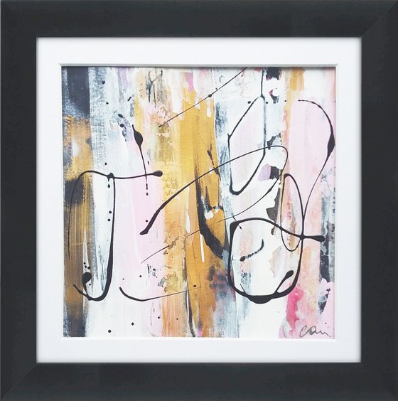 Abstraction #6 - Framed and ready to hang - original abstract painting