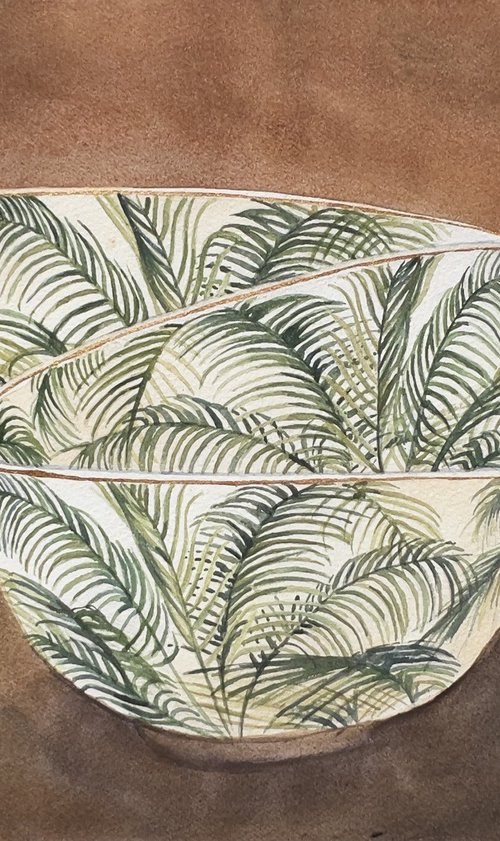Palm bowls by Krystyna Szczepanowski