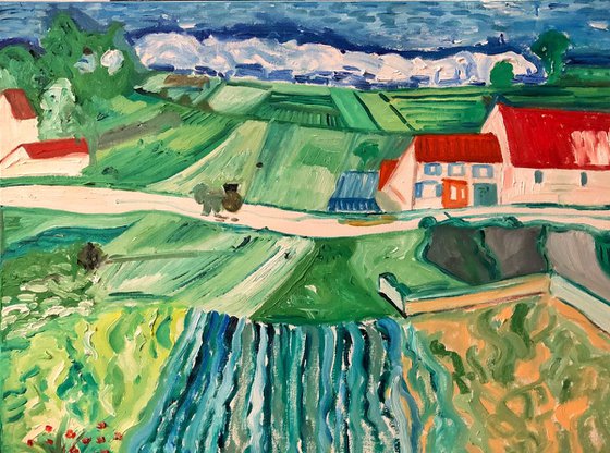 Landscape at Auvers after Rain