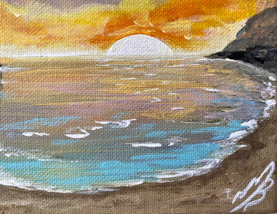Sunset over Durdle Door