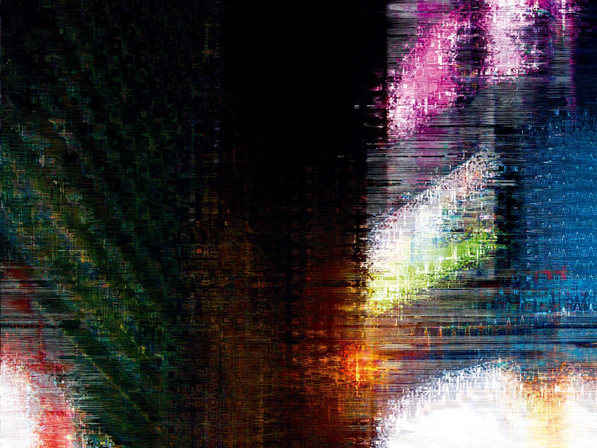 Abstract Cityscapes Print By Javier Diaz, 79 X 60, Estructuras Lumi?nicas 18/Xl Large Original Artwork, Original Artwork