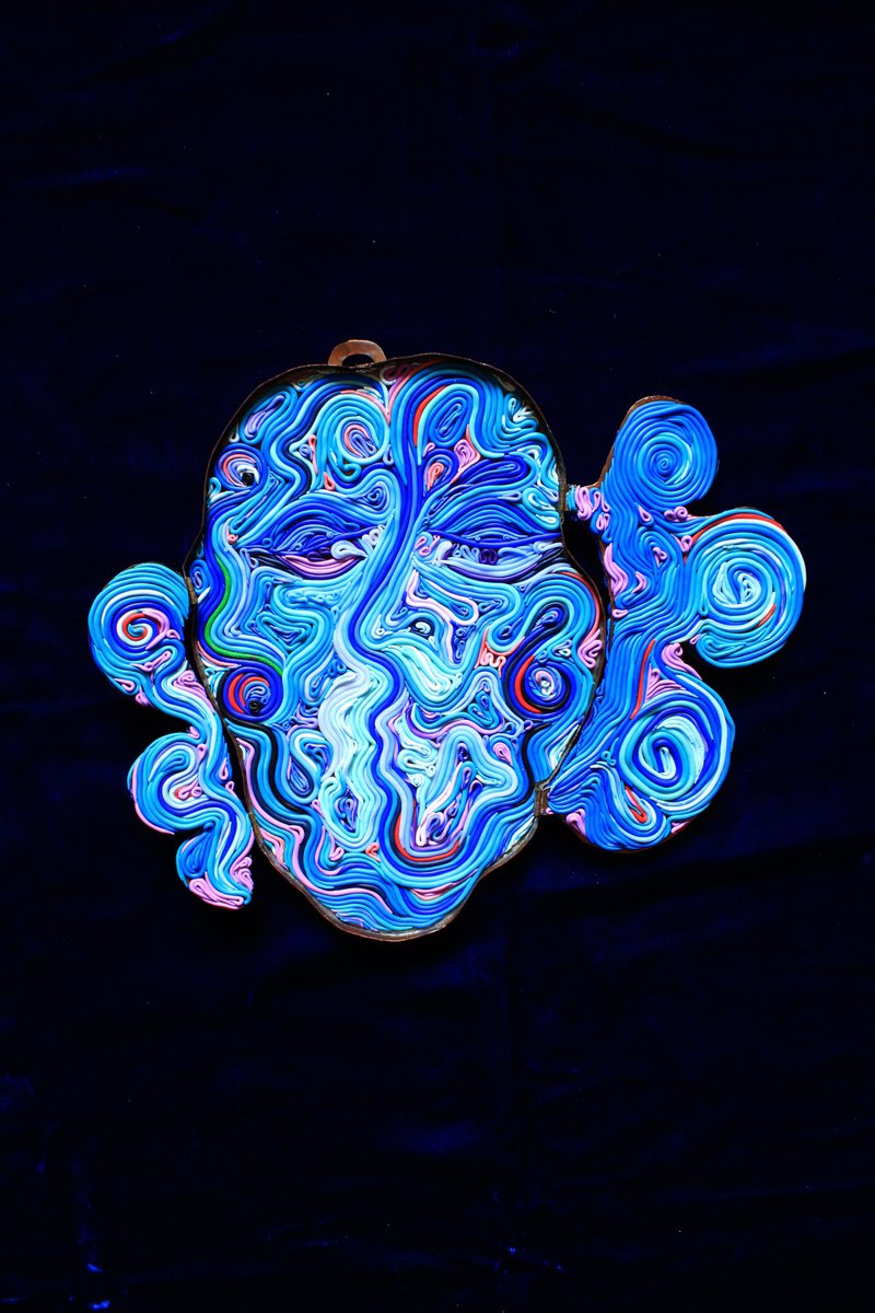 Abstract Sculpture By Tanbelia, 13 X 11", Goddess Dana, Original Artwork