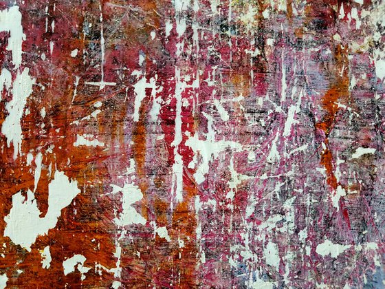 Faded memories (n.286) - 90 x 80 x 2,50 cm - ready to hang - acrylic painting on stretched canvas