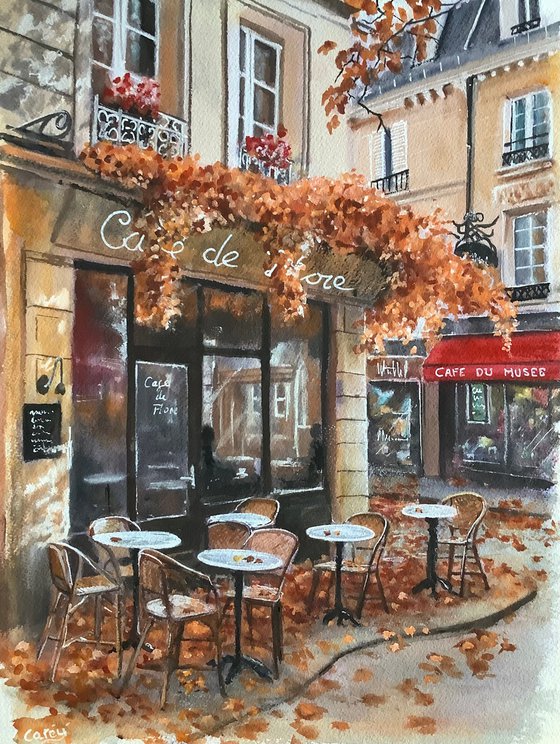 Paris Autumn scene