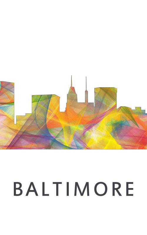 Baltimore Skyline WB1 by Marlene Watson