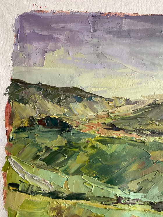 "Poppies of Tuscany. Before the rain."