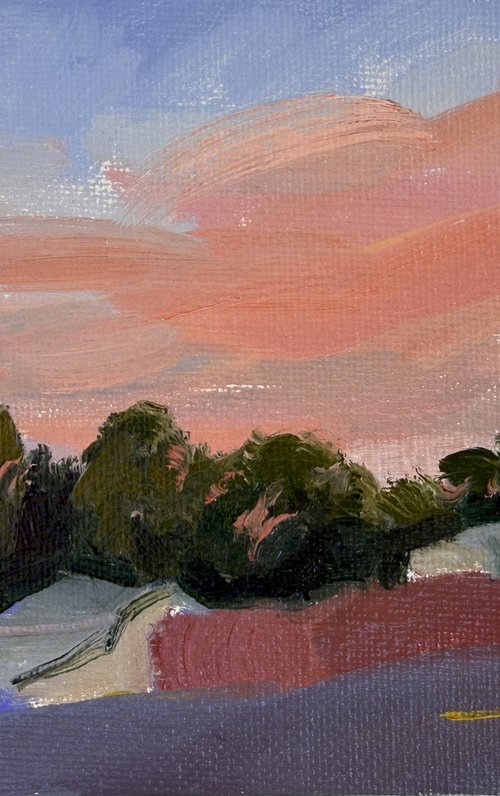 Sunset on the way home by Kate Sosonna