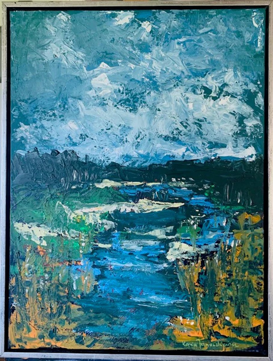  Landscape By Kasia Januszkiewicz, 25 X 33, Artwork For Sale On Artfinder