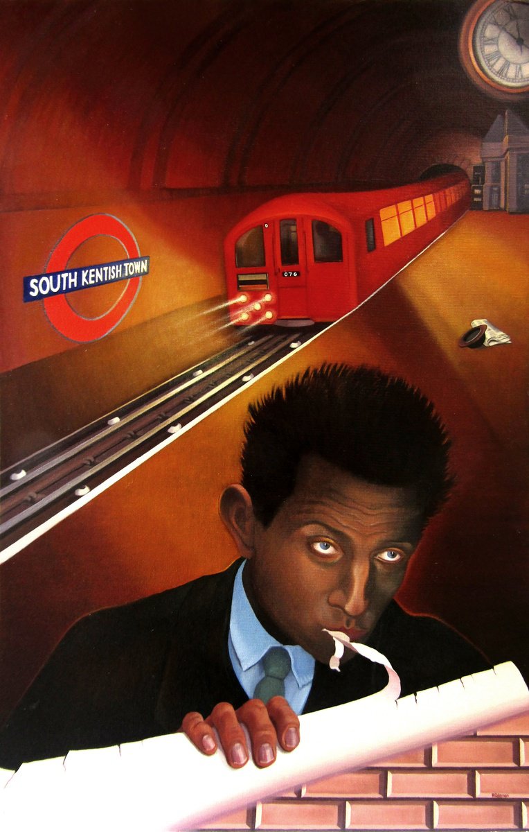 Portrait Oil Painting By Rebecca Coleman, 24 X 34", Mr Brackett, Original Artwork