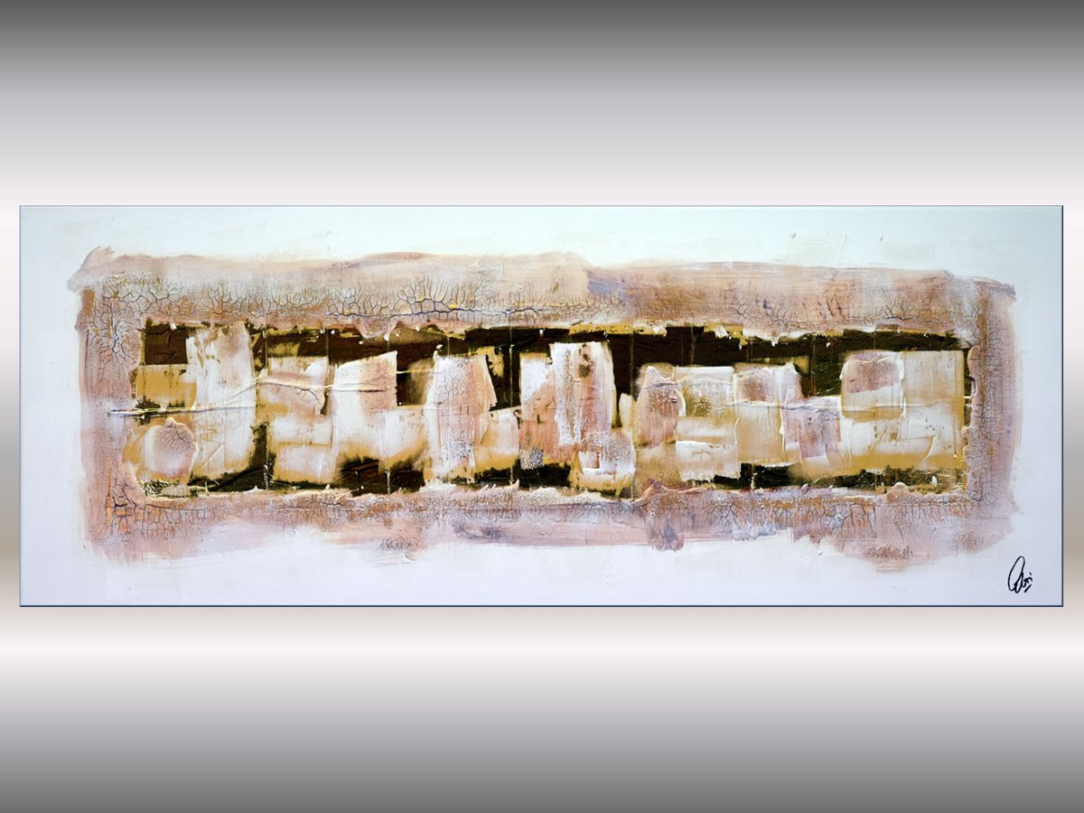 Golden Reflections - Abstract Art - Acrylic Painting - Canvas Art - Abstract Painting - by Edelgard Schroer