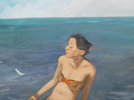 On the beach