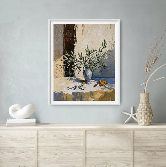 Olive Branches by the Window.