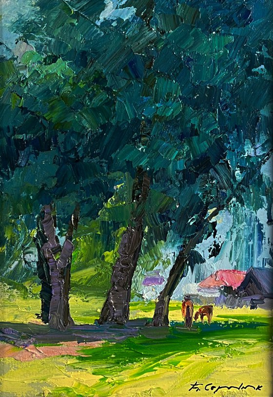 Trees near the Village