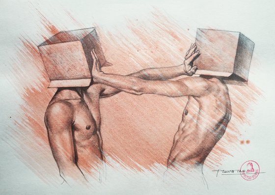 Drawing Male nude - Isolation