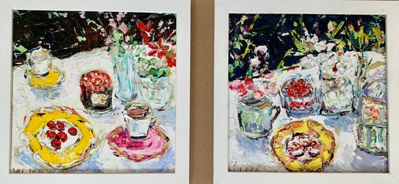 Summer still life in the garden