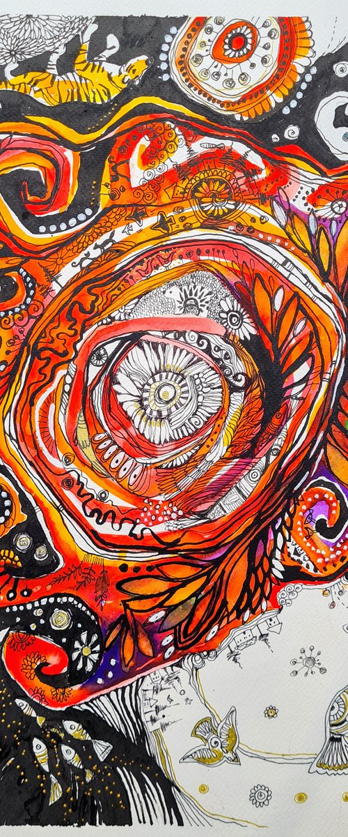 Mandala 18. - Confused times-meditation for Peace by Simon Tünde