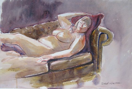 reclining female nude